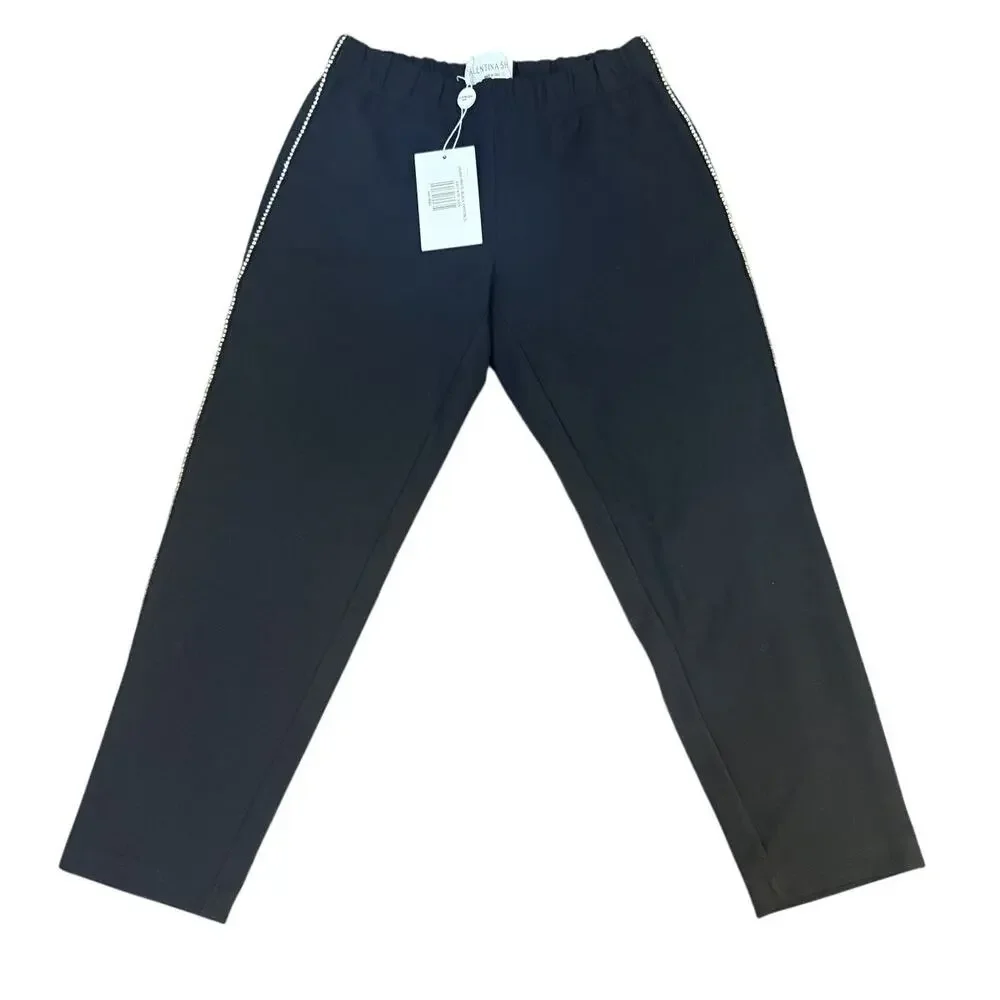 NEW Valentina Shah LAURA PANTS- Black with Rhinestones - Size XS/Small - Picture 4 of 7